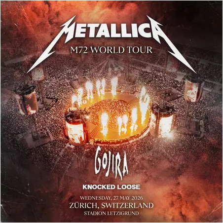Metallica ZÜRICH 2026 Switzerland