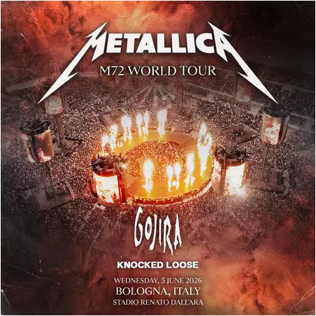 Metallica BOLGNA 2026 Italy