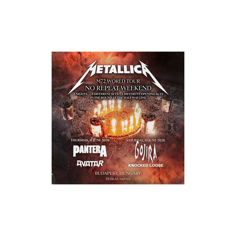 Metallica BUDAPEST 2026 Hungary