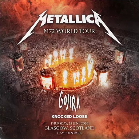 Metallica GLASGOW 2026 Scotland